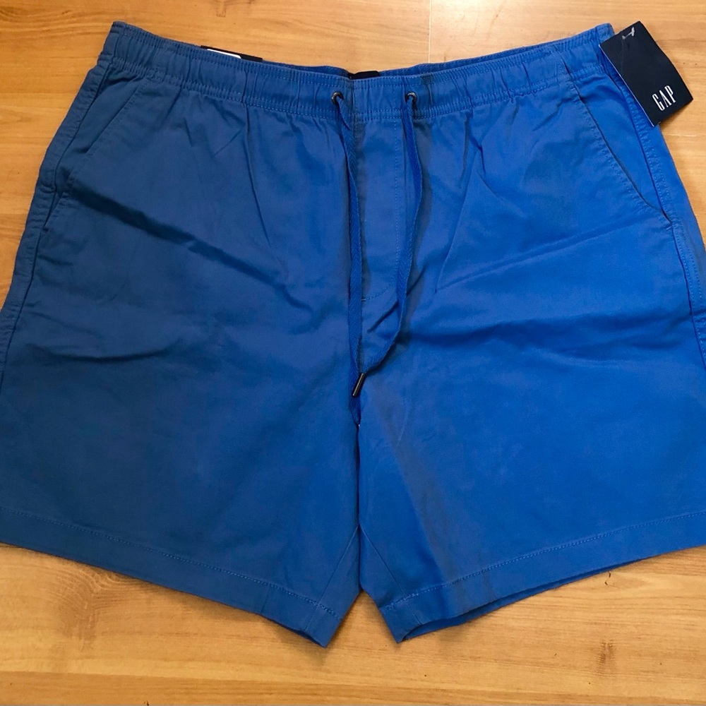 GAP Men's Pull-On Shorts XL W/ Pockets Blue NWT